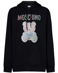 Maglione nero con orsetti di Moschino in Nero | Lyst