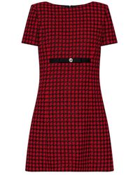 Versace - Medusa Tweed Mini-Jurk - Lyst