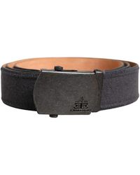Ermanno Scervino - Accessoires ,Zwart ,Katoen Wool Cotton Logo Metalen Gesp Riem - Lyst