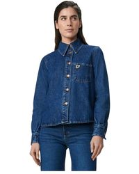 Lois - Blauwe Blouses Isa Model - Lyst