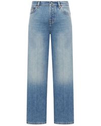 Gucci - Heldere Blauwe Denim Katoenen Jeans - Lyst
