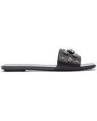 Stuart Weitzman - Schoenen ,Zwart ,Poppy Flat Slide - Lyst