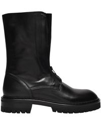Ann Demeulemeester - Kornelis ankle boots in black leather - Lyst