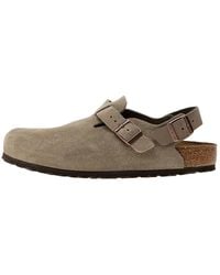Birkenstock - Schoenen ,Grijs ,Leer Tokio Ii Suede Regular Fit - Lyst