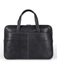 Howard London - Schwarze Laptop-Tasche Aus Leder - Lyst