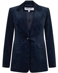 Veronica Beard - Jassen ,Blauw ,Katoen Livvy Corduroy Dickey Jas - Lyst