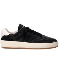 Philippe Model - Schwarze vintage basketball sneakers für männer - Lyst
