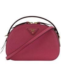 Prada - Schultertasche Aus Saffiano-Leder Damen - Lyst