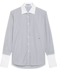 Prada - Camicia Poplin Shirt - Lyst