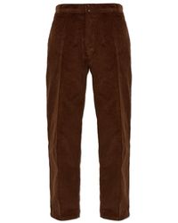 Ami Paris - Broeken ,Bruin ,Katoen Rechte Corduroy Broek - Lyst