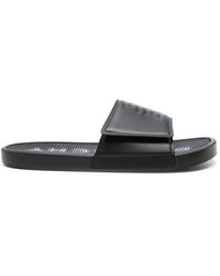 Givenchy - Schwarz/weiß slide scratch sandalen - Lyst