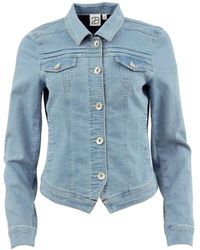 2-Biz - Jassen ,Blauw ,Denim Anne Denim Jacket - Lyst