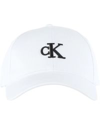 Calvin Klein - Cappello in cotone con logo ricamato - Lyst