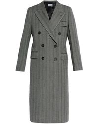 Ferragamo - Wollen Jas Met Een Visgraatmotief - Lyst