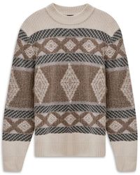Bugatti - Strickpullover Mit Muster - Lyst