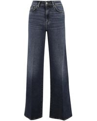7 For All Mankind - Wide Jeans - Lyst