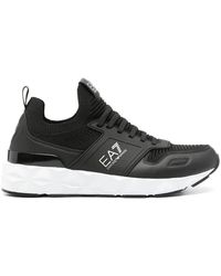 EA7 - Schoenen ,Zwart ,Polyester Casual Sneakers - Lyst
