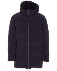 Herno - Jassen ,Zwart ,Polyester Long New Impact Jacket - Lyst