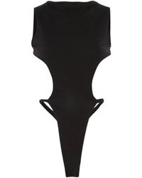 Entire studios - Tops ,Zwart ,Eco Bodysuit Pollution Control - Lyst