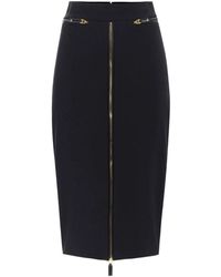 Elisabetta Franchi - Schwarzer Eleganter Rock Aw25 - Lyst