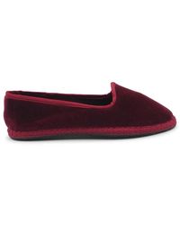 Flabelus - Schoenen ,Bruin ,Katoen Velvet Bordeaux Pantoffels Voor Vrouwen - Lyst