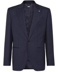 Billionaire - Jassen ,Blauw ,Wol Gessato Blazer - Lyst