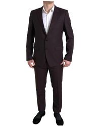 Dolce & Gabbana - Maroon slim fit suit - martini model - Lyst