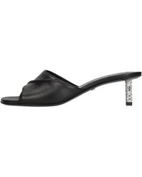 Gcds - Leren Logo Ketting Sandalen - Lyst