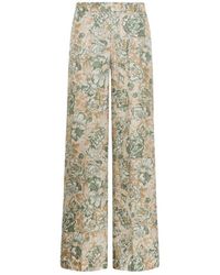 Momoní - Seiden Twill Palazzo Hose Hohe Taille - Lyst