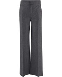 Sa Su Phi - Broeken ,Grijs ,Wol Tailored Wool And Cashmere Pants - Lyst