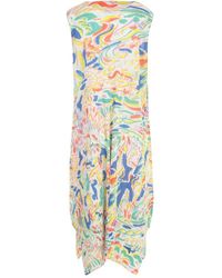 Issey Miyake Playing Sleeveless Long Dress - Geel