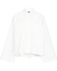 Ball - Overhemden ,Wit ,Katoen Oversized Wit Overhemd Met Wijde Mouwen - Lyst