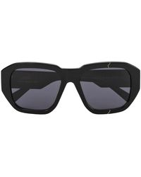 Facehide - Accessoires ,Zwart ,Oversized Zonnebril Met Logo - Lyst