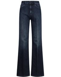 Dondup - Jeans ,Blauw ,Katoen Amber Wide Jeans - Lyst