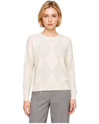 Kocca - Argyle Rundhals-Pullover - Lyst