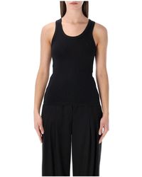 Coperni - Tops ,Zwart ,Lichtgewicht Logo Tanktop - Lyst
