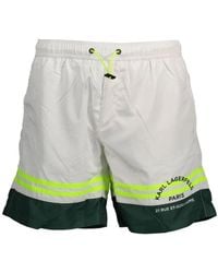 KARL LAGERFELD - Polyester Swim Boxer - Lyst