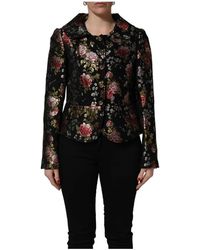 Dolce & Gabbana - Multicolor Floral Brocade Blazer Jacket - Lyst