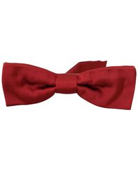 Dolce & Gabbana - Accessoires ,Rood ,Zijden Vlinderdas Verstelbare Band - Lyst