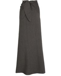 Cortana - Trapani, Jacquard Gestreepte Rok - Lyst