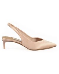 Max Mara - Schoenen ,Roze ,Satijn Satin Chanel Sandaal Leren Zool - Lyst