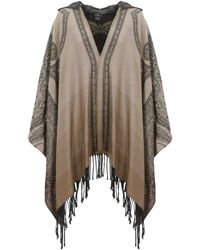 Etro - Capuchon Van Woljacquard Met Franjes - Lyst