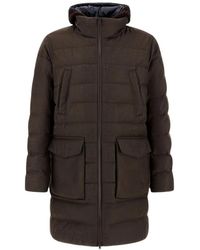 Herno - Coats Bruin - Lyst