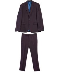 Paul Smith - Kostuums ,Paars ,Linnen Completo Soho Lino - Lyst