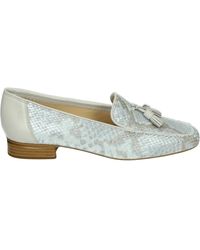 Brunate - Schoenen ,Blauw ,Leer Metallic Instappers Met Leren Zool - Lyst