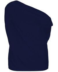 Dante 6 - Saphirblaues Drapiertes Top - Lyst