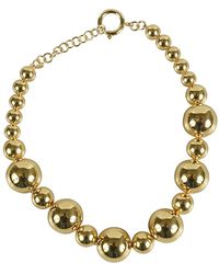 FEDERICA TOSI - Collana dorata con perline gradienti accessori - Lyst