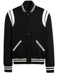 Saint Laurent - Wool Bomber Jacket - Lyst
