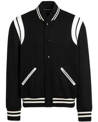 Saint Laurent - Wool Bomber Jacket - Lyst