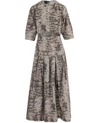 Pinko - Ruffled Maxi Dress - Lyst
